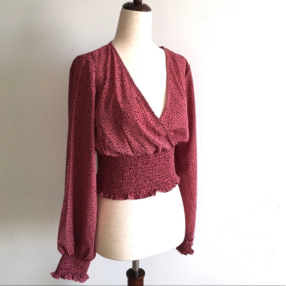 Speckled Long Sleeve Top - Small